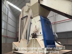 Transformando placa de madeira em pellet de madeira